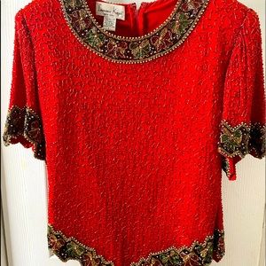 Vintage sequin top